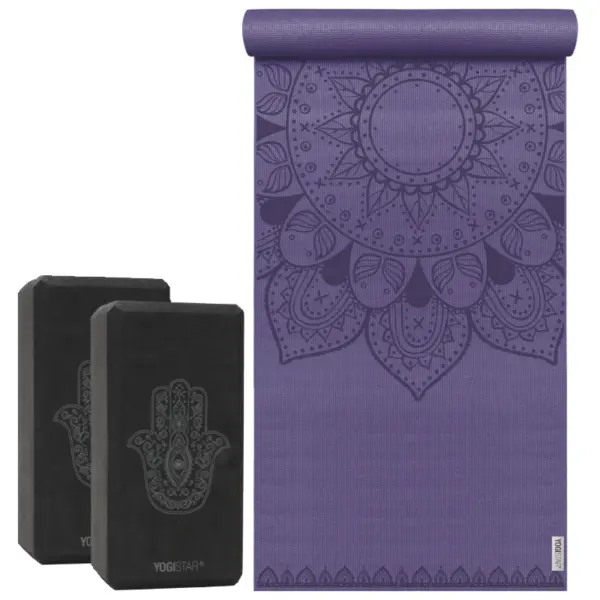 yogamatten set harmonic mandala | yogamatte + 2 yogablöcke