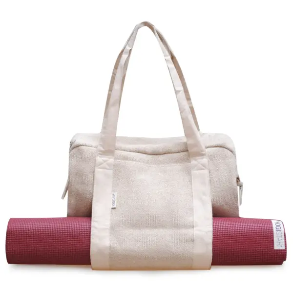 yogatasche yogibag® | aus jute | nature creme/off white