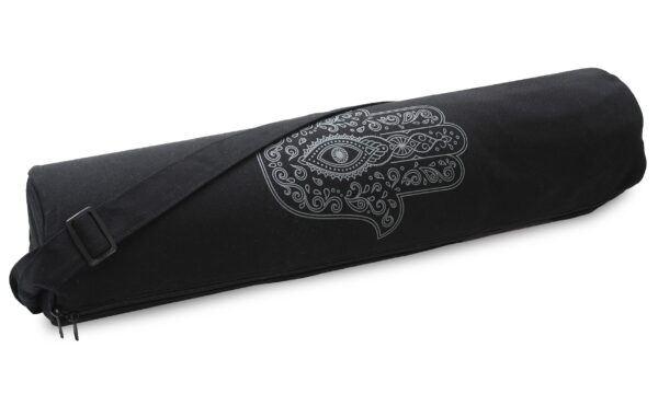 Yogatasche yogibag® Hand of Fatima | aus Baumwolle - black