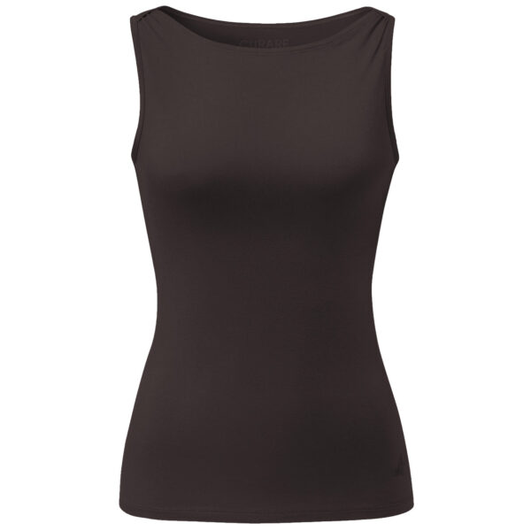 Yoga Tank Top BOATNECK | DARK|BROWN