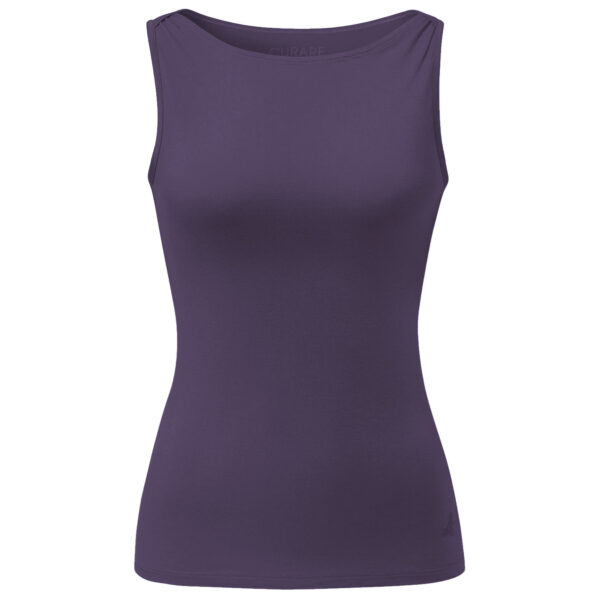 Yoga Tank Top BOATNECK | DARK VIOLET