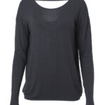 Yoga Longsleeve|Top "ARUNA" | ANTHRACITE
