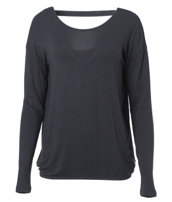 Yoga Longsleeve|Top "ARUNA" | ANTHRACITE