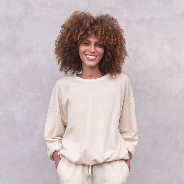 SWEATER CHIARA | NATURE WAFFLE
