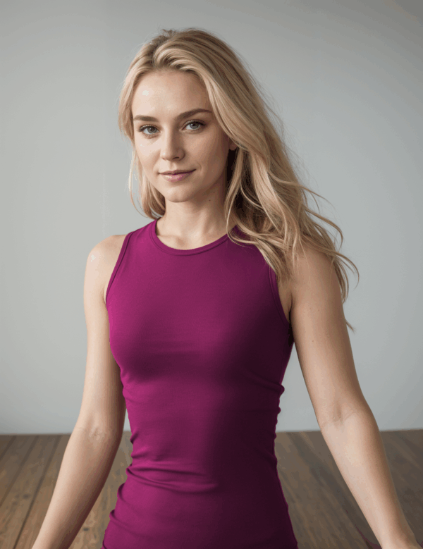 Yoga Top BOATNECK "ALA" | RASPBERRY
