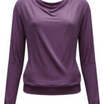 Yoga Longsleeve FLOWING SHAKTI "ALA" | ELDERBERRY