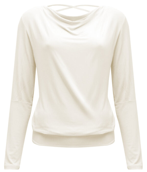 Yoga Longsleeve FLOWING SHAKTI "ALA" | IVORY