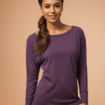 Yoga Longsleeve "RHEIA" | VELVET PLUM