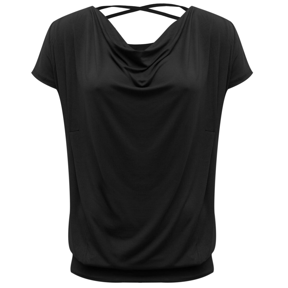 Yoga Shirt FLOWING BATWING "ALA" | BLACK – Bild 2