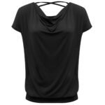 Yoga Shirt FLOWING BATWING "ALA" | BLACK – Bild 2