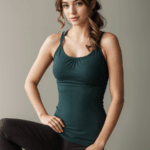 Yoga Top "RHEIA" | PINE GREEN