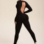 damen long sleeve yoga jumpsuit