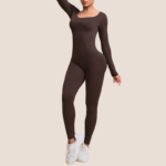 damen long sleeve yoga jumpsuit