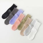 solid color yoga grip socks