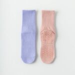 solid color yoga grip socks