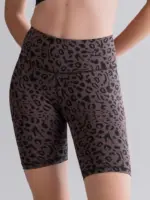 biker shorts leo soft brown