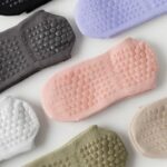solid color yoga grip socks