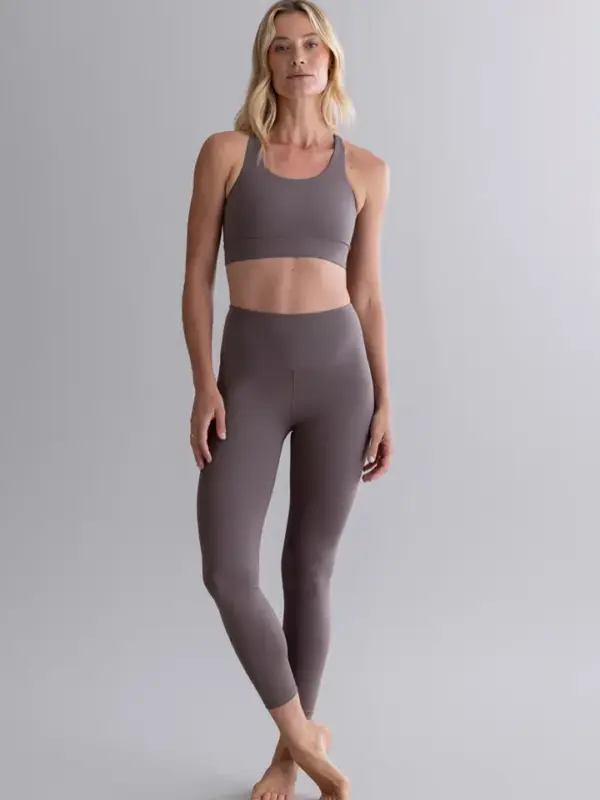 criss cross bh aus baumwollmischgewebe in taupe