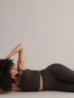 cropped high waist leggings,forest night