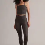 cropped high waist leggings,forest night