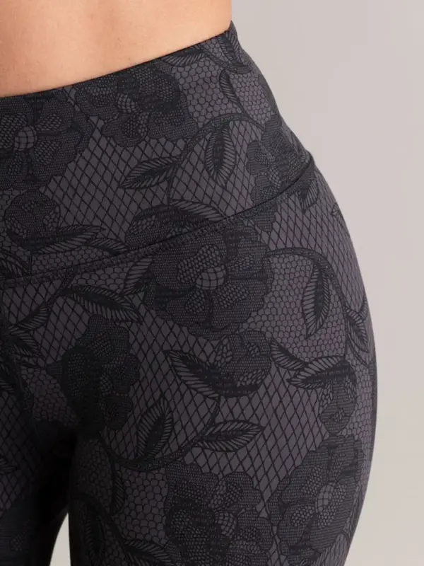 cropped leggings dark lace