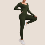 damen long sleeve yoga jumpsuit