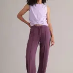 kurz geschnittenes top fliederbrise