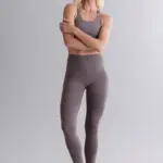 leggings mit hohem bund, taupe
