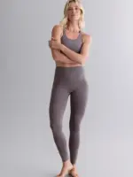 leggings mit hohem bund, taupe
