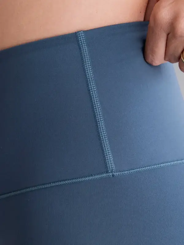 leggings mit hohem bund, türkis