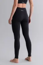 leggings mit hohem bund, schwarz