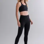 leggings mit hohem bund, schwarz