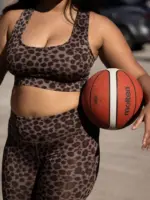 racerback yoga bra leo cocoa