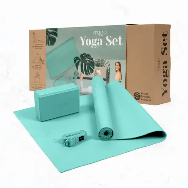 yoga einsteiger set türkis