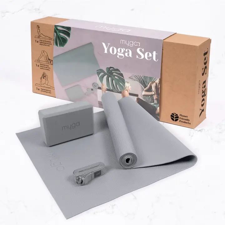 yoga einsteiger set grau yoga einsteiger set grau