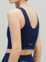 bustier gerippt baritonblau