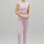 bustier ribbed dawn pink