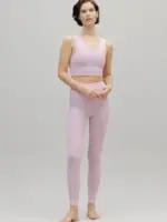 bustier ribbed dawn pink