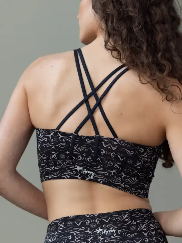 criss cross bra samadhi black