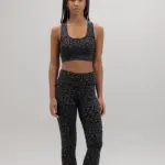 leggings cropped leo schwarz