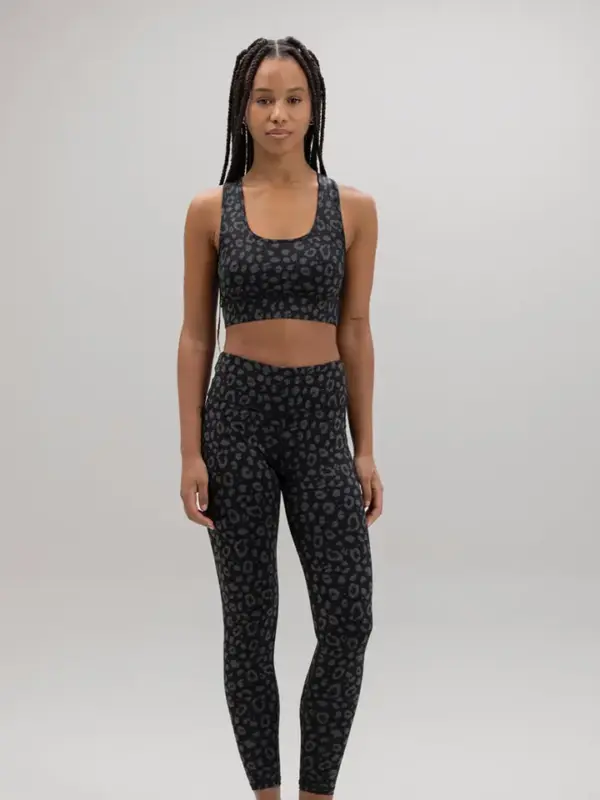 leggings cropped leo schwarz