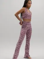 racerback bh mit blumenbordüre