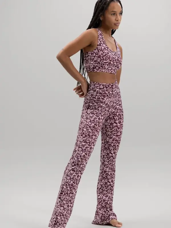 racerback bh mit blumenbordüre