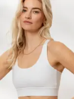 weißer criss cross bh