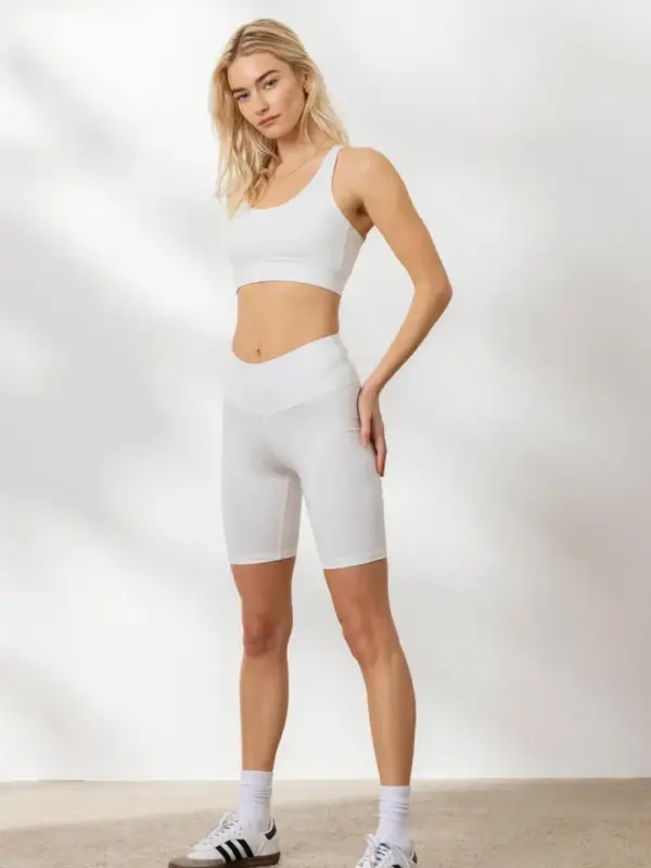 weißer criss cross bh